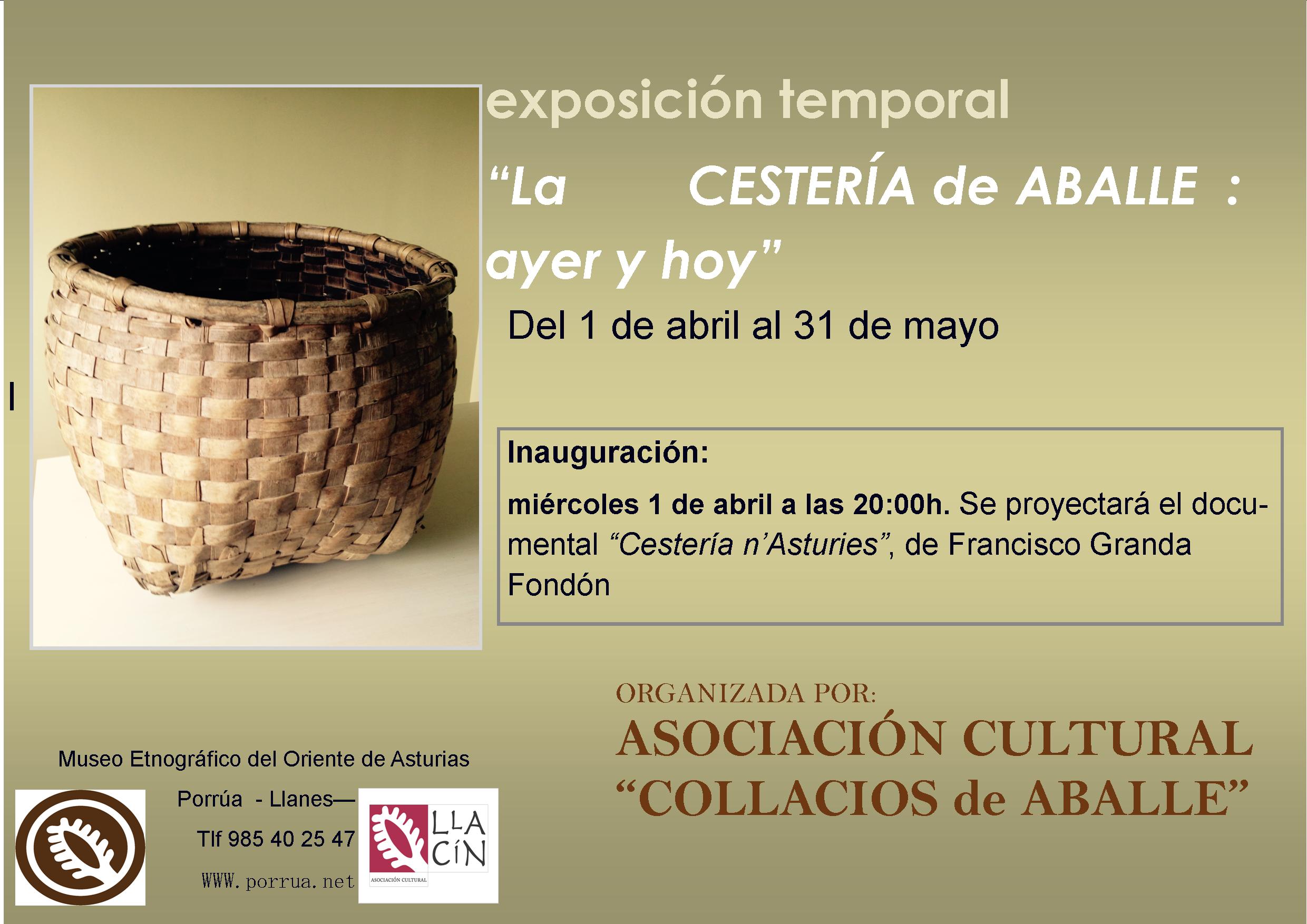 Miércoles 1 de abril, 20:00h, proyección del documental «Cestería n’Asturies»