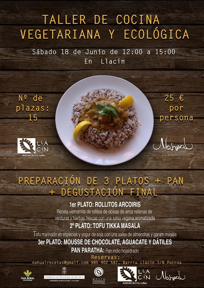taller cocina ecológica vegetariana